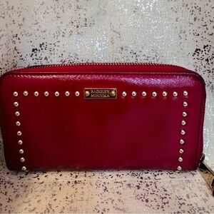 Badgley Mischka Crimson Studded Wallet
